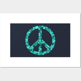 World Peace Sign Vibrant Art Graffiti Activist Posters and Art